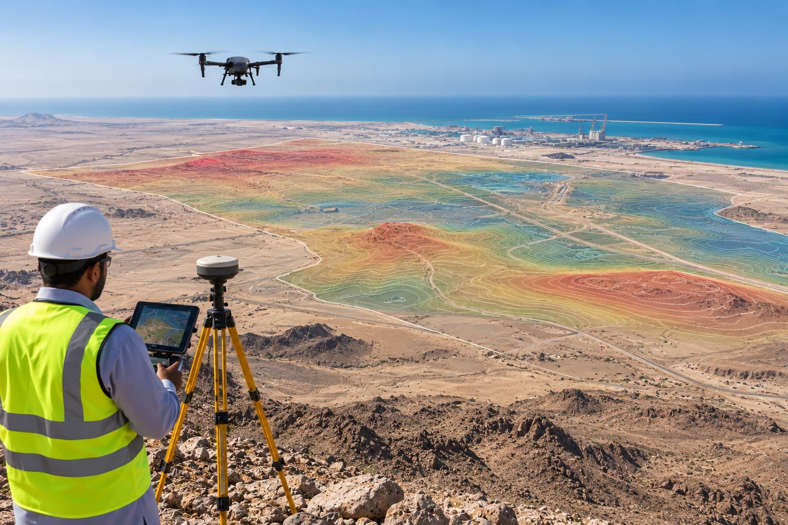 hydrographic survey vs bathymetric survey,Nusail HSE,Marine survey in oman, Land survey companies in oman