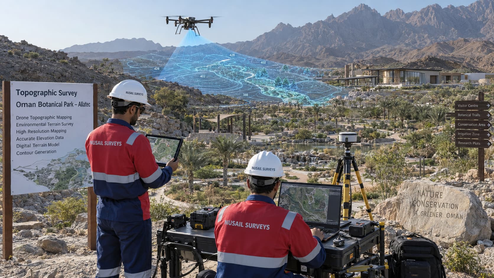 drones surveying and mapping,Nusail HSE,Marine survey in oman, Land survey companies in oman