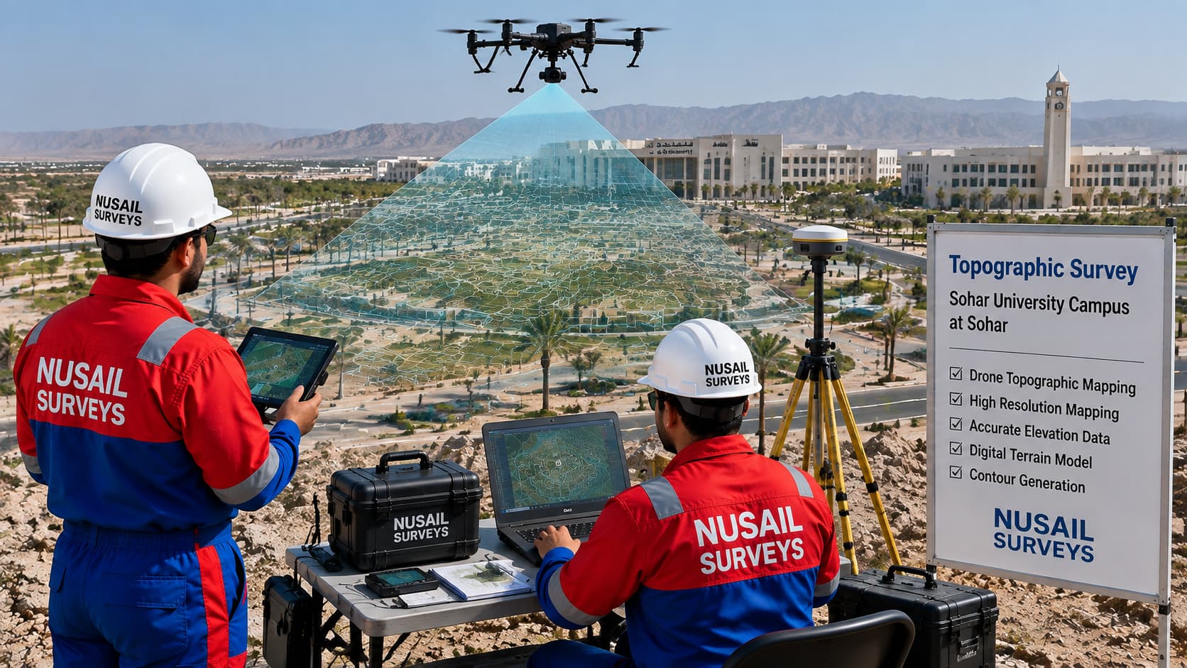 gis drone mapping,Nusail HSE,Marine survey in oman, Land survey companies in oman