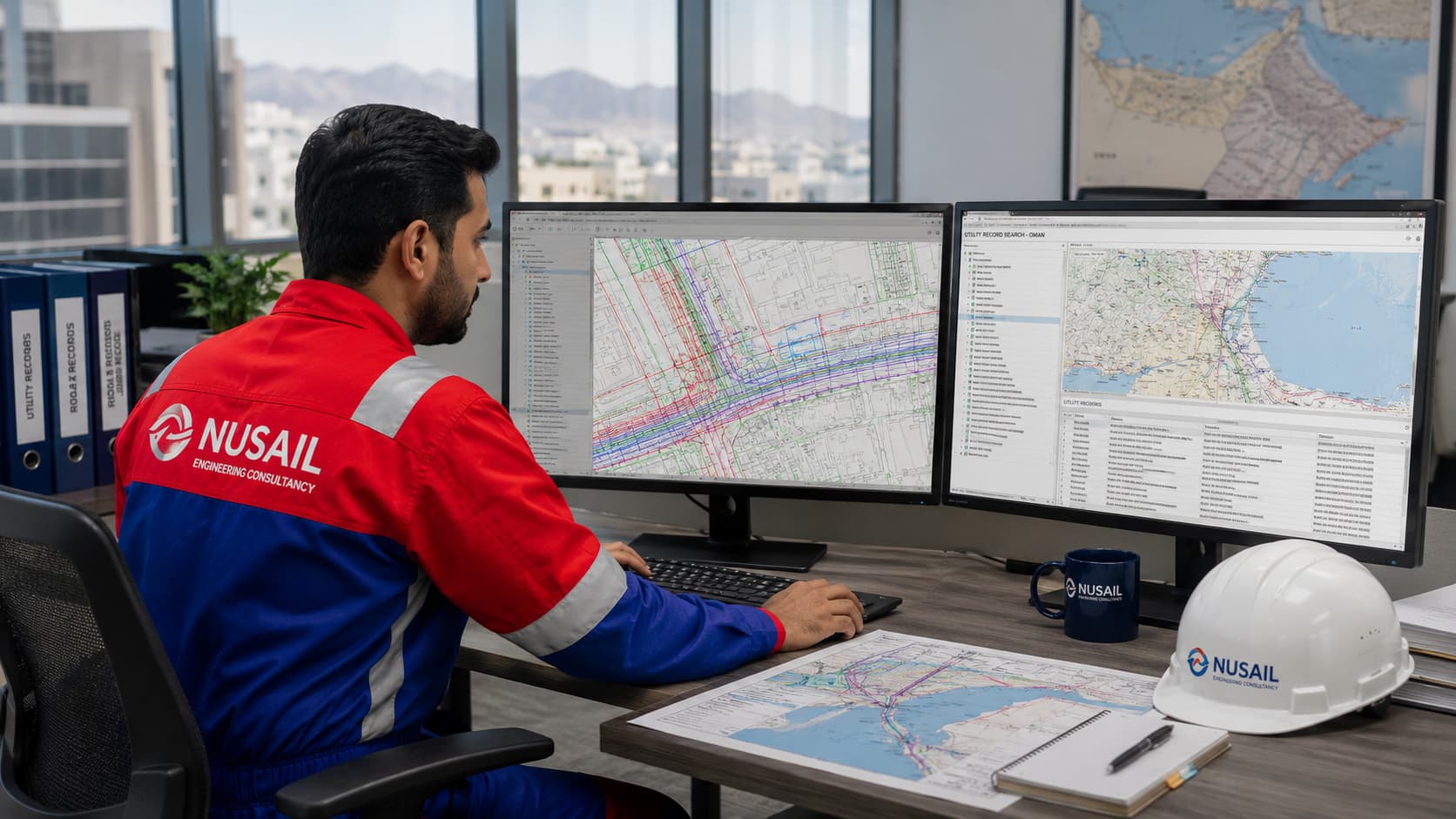 Drainage and duct route tracing survey Oman
