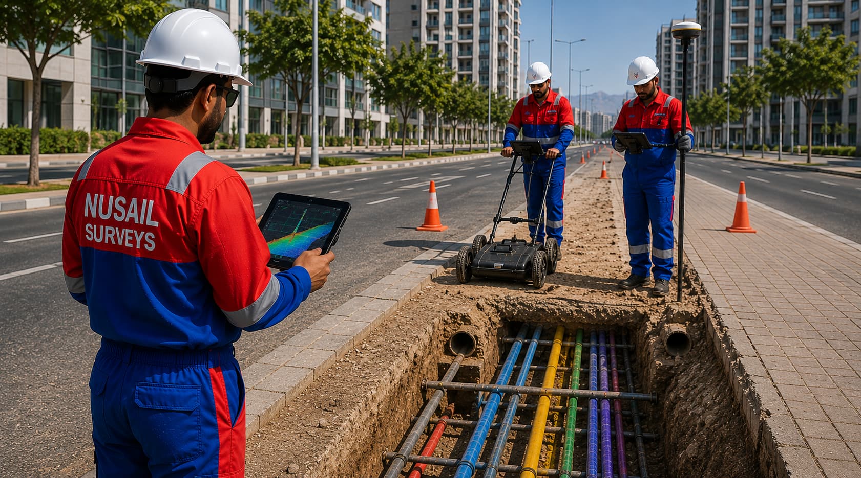 Underground service mapping survey Oman