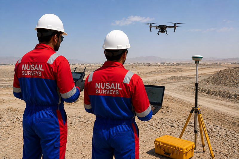 Drone survey and UAV aerial mapping in Oman by Nusail