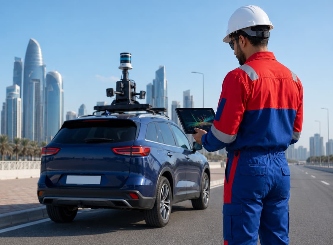 Mobile mapping corridor capture for infrastructure projects in Oman