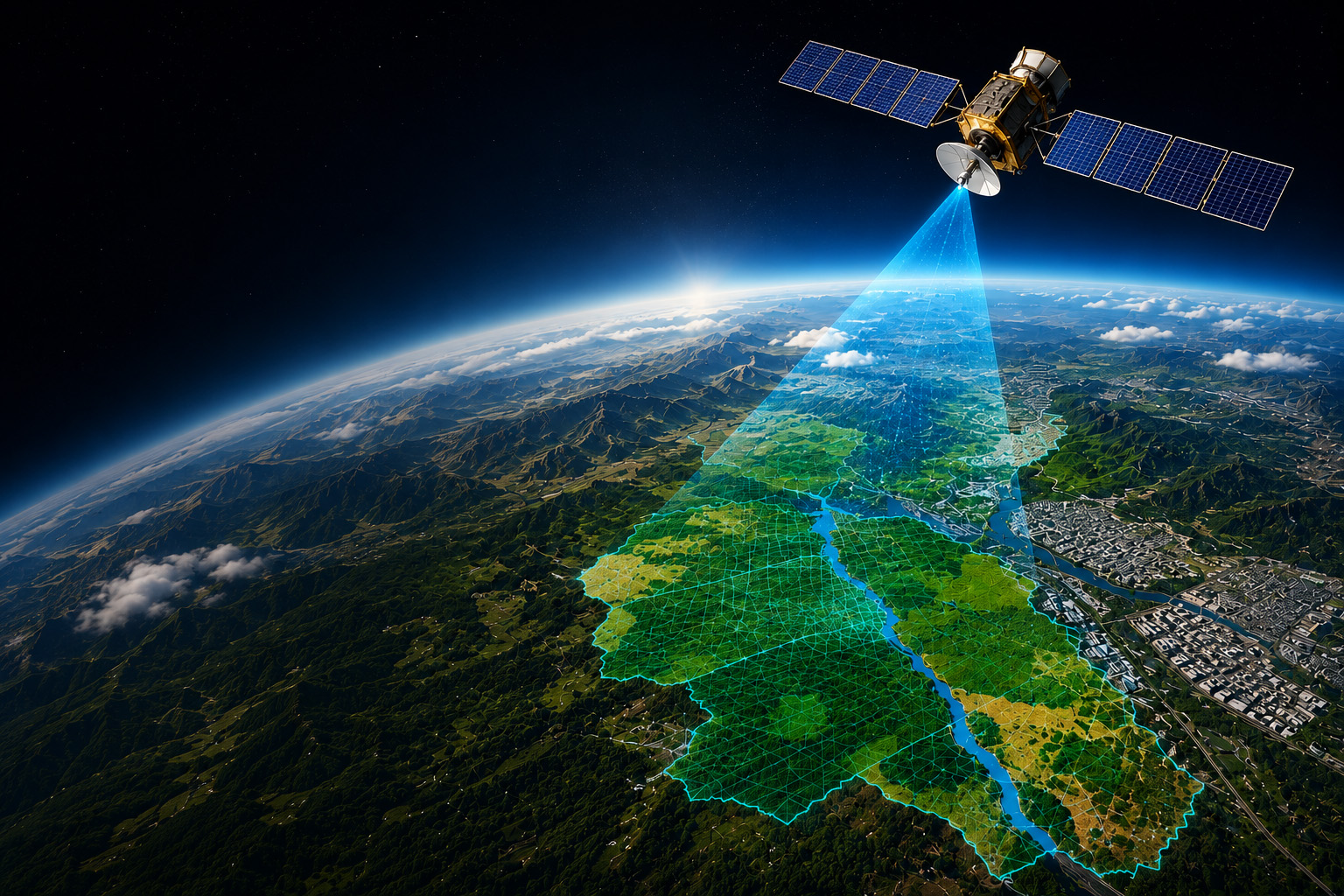 Regional aerial and satellite intelligence mapping