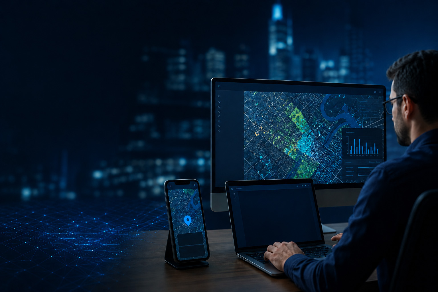 Custom GIS software and API development workstation